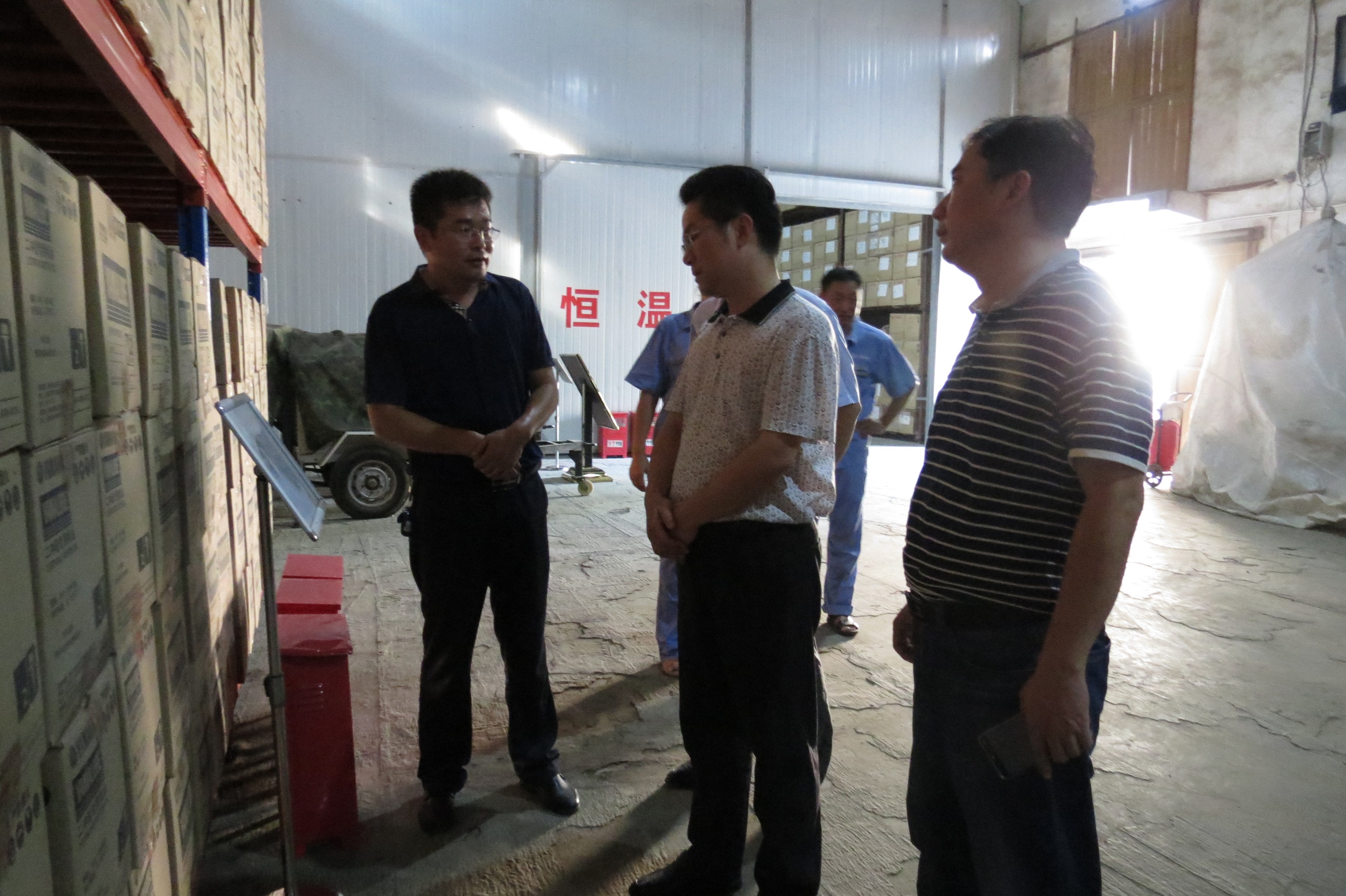 國(guó)家防汛抗旱總指揮部辦公室副主任王章立一行  赴中央防汛抗旱物資南昌倉(cāng)庫檢查工作
